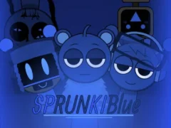 Игра Sprunki Blue Mod онлайн