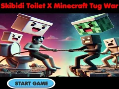 Игра Skibidi Toilet X Minecraft Tug War онлайн