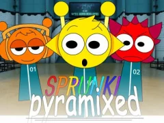 Игра Sprunki Pyramixed: Squid Game онлайн