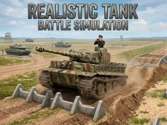 Игра Realistic Tank Battle Simulation онлайн