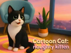 Игра Cartoon Сat: naughty kitten онлайн