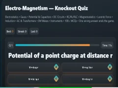 Игра Electro-Magnetism - Knockout Quiz онлайн