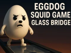 Игра Eggdog Squid Game Glass Bridge онлайн