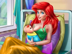 Игра Princess Mermaid Mommy Birth онлайн