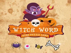 Игра Witch Word Halloween Puzzel Game онлайн