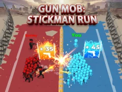 Игра Gun Mob: Stickman Run онлайн