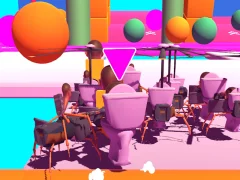 Игра Fall Skibidi Toilet онлайн