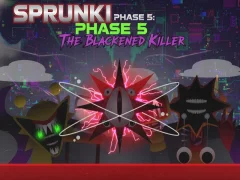 Игра Sprunki Phase 5: The Blackened Killer онлайн