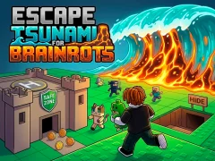 Игра Escape Tsunami for Brainrots онлайн