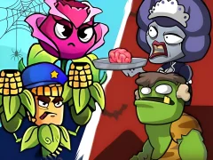 Игра Plants Vs Zombies - Merge Defense онлайн