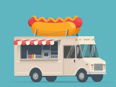 Игра Food Trucks Jigsaw онлайн