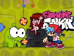 Игра Friday Night Funkin VS Om Nom from Cut The Rope онлайн