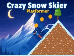 Игра Crazy Snow Skier: Platformer онлайн