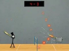 Игра Stick Figure Badminton 3 онлайн