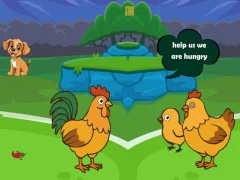 Игра Feed Hungry Hen Family онлайн