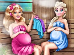 Игра Cute Mommies Pregnant Sauna онлайн