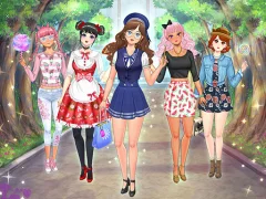 Игра High School Anime Dress Up онлайн