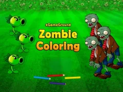 Игра 4GameGround Zombie Coloring онлайн