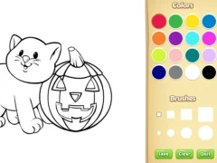 Игра Halloween Coloring Book онлайн