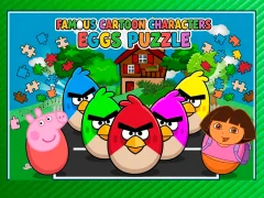 Игра Famous Cartoon Characters Eggs онлайн
