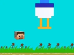 Игра Chicken Jockey Flappy Minecraft онлайн