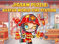 Игра Jigsaw Puzzle: Avatar World Fire Station онлайн