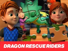 Игра Dragon Rescue Riders Jigsaw Puzzle онлайн