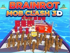 Игра Brainrot Mob Clash 3D онлайн