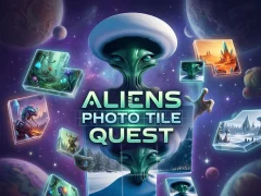 Игра Aliens Photo Tile Quest онлайн