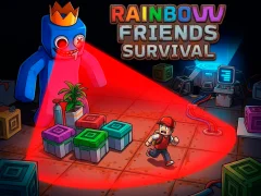 Игра Rainbow Friends Survival онлайн