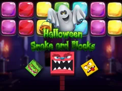 Игра Halloween Snake and Blocks онлайн