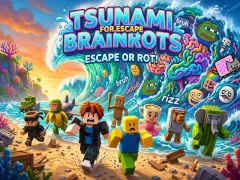 Игра Tsunami For Escape Brainrots онлайн