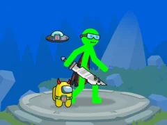 Игра Stickman Mega Boss Battles! онлайн
