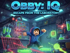 Игра Obby: IQ Escape from the Laboratory онлайн