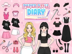 Игра Paper Doll Diary: Dress Up DIY онлайн