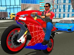 Игра Hero Stunt Spider Bike Simulator 3d онлайн