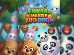 Игра Animal Merge Zoo Drop онлайн