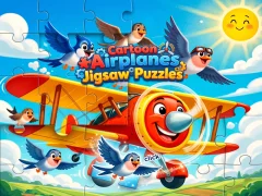 Игра Cartoon Airplanes: Jigsaw Puzzles онлайн