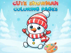 Игра Cute Snowman Coloring Pages онлайн