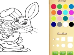 Игра Easter Bunny Coloring Book for Kids онлайн