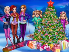Игра Princesses Christmas tree онлайн