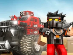 Игра Blocky Cars: Car Battle онлайн