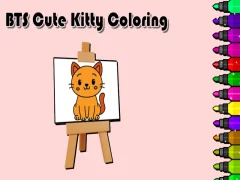 Игра BTS Cute Kitty Coloring онлайн