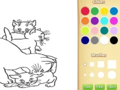 Игра Cats Coloring Book For Kids онлайн
