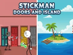Игра Stickman Doors and Island онлайн