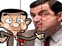 Игра Mr Bean Tile Puzzle онлайн