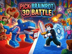 Игра Pick Brainrot: 3D Battle онлайн