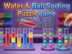 Игра Water & Ball Sorting Puzzle game онлайн