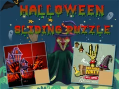 Игра Halloween Sliding Puzzle онлайн