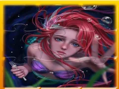 Игра Mermaid Ariel Princess Jigsaw Puzzle онлайн